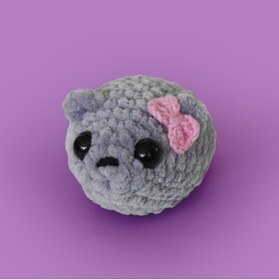 Resim The Gookie Amigurumi Sad Hamster Tığ Kiti, Amigurumi Örgü Seti Tığ Işi Örgü Oyuncak 