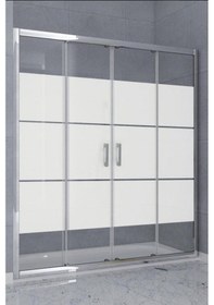 Resim Durul Duşakabin Ön Cephe Box Desen 5mm H:190 Parlak 