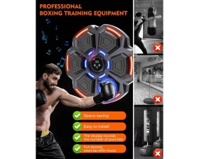 Resim Magicool Bluetooth Hoparlör Özellikli Duvar Boks Makinesı 9 Mod Seviye Ayarlı Müzikli Boks Makinesı 