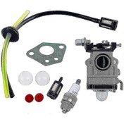 Resim 52cc Çim Biçme Makinesi İçin Conta, Hortum Ve Buji İle Karbüratör Takımı. 