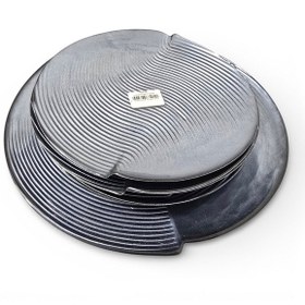 Resim Sudedi Home Cam Pasta Tabağı Seti 6 Lı 19 Cm Sunum Tepsili Tatlı Pasta Servis Seti Füme 