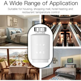 Resim Mystique Zigbee Graffiti Isıtma Sıcaklık Valfi Uygulaması Sesli Uzaktan Kumanda Sıcaklık Kontrol Enerji Tasarrufu Akıllı Anahtar (Yurt Dışından) 