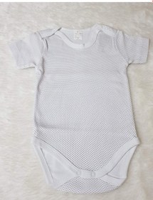 Resim Candysbebe Kısa Kollu Bebek Zıbını Açık Yeşil - Beyaz 