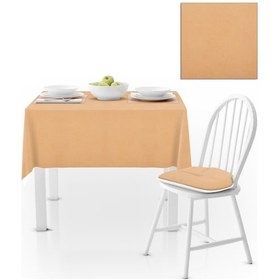 Resim Kavun İçi Düz Renk Petek Dokuma Masa Örtüsü 120x140 