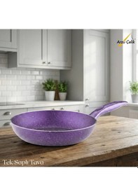 Resim 20 Cm Granit Tek Saplı Tava - Violet Violet 