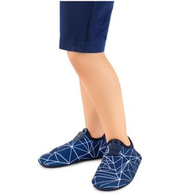 Resim Kiko Kids Prizma Havuz Plaj Erkek Çocuk Deniz Ayakkabısı 7515 Lacivert - Beyaz Lacivert - Beyaz 