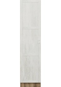 Resim Minar Kale 1 Kapaklı Dolap Dore - Eskitme Beyaz 190cm 