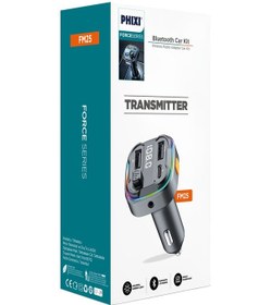 Resim Phixi Fm25 Araç Fm Transmitter Bluetooth 5.3 + Pd & Usb-a Hızlı Şarj 