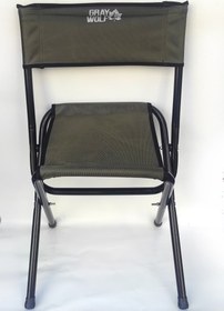 Resim Gray Wolf Yaslanmalı Kamp Tabure sandalye - Silver 