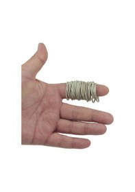 Resim Ekoset Kauçuk Paket Ambalaj Toka Para Lastiği 40Mm Beyaz 1Kg 