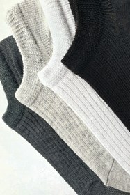 Resim MEM SOCKS 4'lü Derbili Çocuk Sneaker (görünmez) Çorap 