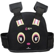 Resim Çocuk Binicilik Emniyet Kemeri, Siyah Desenli 