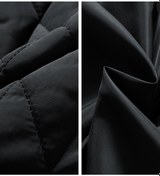 Resim Erkek Pamuklu Elmas Desenli Dik Yaka Ceket Yeşil 