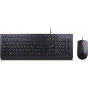 Resim LENOVO 4x30l79920 Usb Standart Siyah Q Klavye+mouse Set 