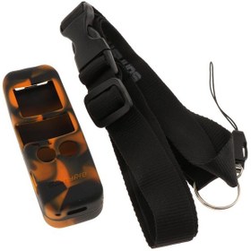 Resim Homyl Djı Cep Sabitleyici Için Silikon Kılıf Siyah-turuncu 