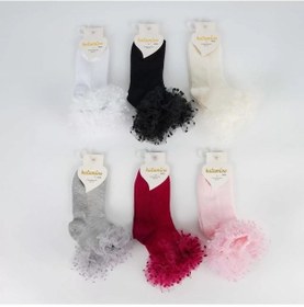 Resim Saren Aks. Kız Soket Çorap Asorti Çok Renkli 