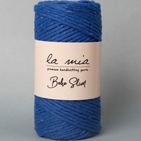 Resim La Mia Boho Slim Saks mavi El Örgü İpi - L020 - 34253 
