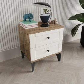 Resim Comiet Toprak 2 Çekmeceli Mdf Komodin 