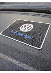 Resim Volkswagen Logolu Kaymaz Torpido Üstü Ped 