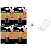Resim Duracell 2500 mAh Şarjlı AA Kalem Pil 4'lü + 750 mAh AAA İnce Kalem Pil 4'lü + Pil Kutusu 