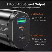 Resim Telefon Şarj Cihazı 20w Hızlı Şarj Pd Usb Tip C Şarj Cihazı Hızlı Şarj Cihazı 3.0 Ab/abd Tak Duvar Şarj Cihazı İphone Uyumlu Samsung Xiaomi Huawei İçin 