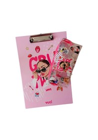 Resim Sekreterlik Kalemlik Set - Girl Power Desenli 