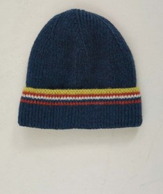 Resim Çizgi Detaylı Unisex Bere Mavi - STD 