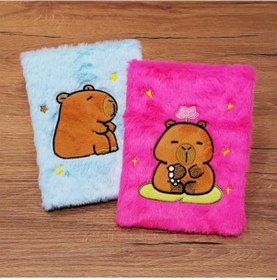 Resim Ayıcık Motifli Peluş Kapaklı Defter 
