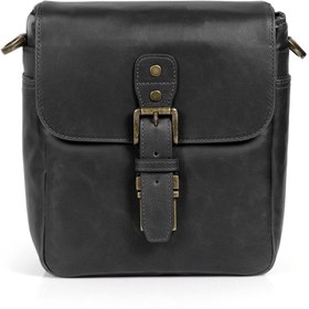 Resim MegaGear Suni Deri Fotoğraf Makinesi Omuz Çantası - Siyah 