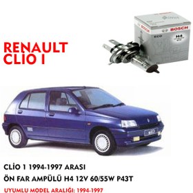 Resim CLİO 1 1994-1997 ARASI ÖN FAR AMPÜLÜ H4 12V 60/55W P43T 