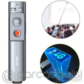Resim Baseus Projeksiyon Sunum Kırmızı Lazer Şarjlı İşaretçili Uzaktan Kumanda Presenter 