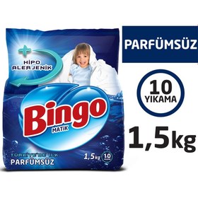 Resim Bingo Matik Hipoalerjenik Toz Deterjan Parfümsüz 1,5 kg 