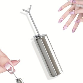 Resim 1 Adet/2 Adet Manyetik Tırnak Fırçası - Y Şekilli Manyetik Tabanlı Kalp Uçlu ve Hassas Uçlu Jel Oje Uygulaması İçin - Manyetik Oje ile Uyumlu - Salon, Ev Manikür/Pedikür İçin İdeal - Kadınlar ve Tırnak Sanatçıları İçin Sevgililer Günü Hediyesi - Şık Tırnak 