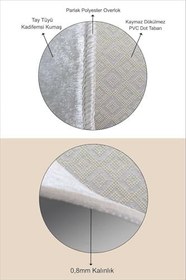 Resim Pelangi Safari Karada ve Suda Yaşayan Hayvanlar Yıkanabilir Kaymaz Taban Leke Tutmaz Çocuk Odası Halısı, Turkuaz-Sarı 60 x 200, 903868015760200 