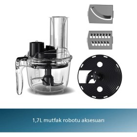 Resim Philips 5000 Serisi 1200 W 1.7 L Mutfak Robotlu El Blender Seti + Mutfak Tartısı 