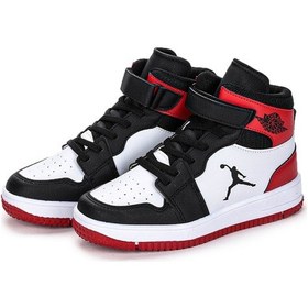 Resim Haykat Cırtlı Basketbol Erkek/kız Çocuk Spor Ayakkabı Beyaz 