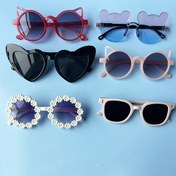 Resim 6 adet Sevimli Karikatür Ayı Kulakları Moda Gözlükleri - Şık PC Çerçeve ve AC Lens, Eğlenceli ve Trendy Güneş Gözlükleriyle Modanızı Süsleyin, Her Gün Giyim ve Paskalya Kutlamaları İçin Mükemmel, Sevimli Gözlükler, Pil Olmadan 