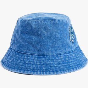 Resim Erkek Çocuk Aplike Detaylı Denim Bucket Şapka 