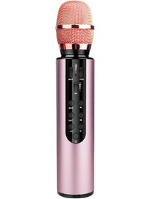 Resim Kablosuz M6 Mikrofon - Şarkı Söyleme Ve Kayıt İçin Profesyonel Bluetooth Mikrofon 