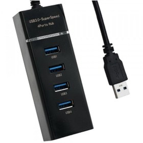 Resim Usb 3.0 4 Port Usb Çoklayıcı Hub 1 Metre Kablo 