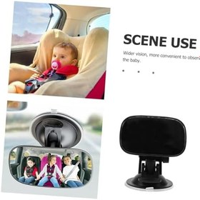 Resim GLEAVI bebek gözlem aynası emme yansıtıcı için görüş bebekler otomotiv iç aynalar Araba Çocuk Aynası iç araba ayna Arka koltuk aynası CARESEY MIRROR çocuk dikiz aynası plastik Siyah 