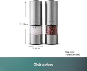 Resim Homend Grindgo 6003H Şarjlı Baharat Değirmen Seti 