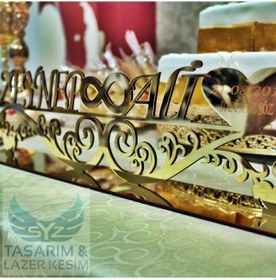 Resim Dekoratif Pleksi Masa Üstü Isimliği (383348902) 