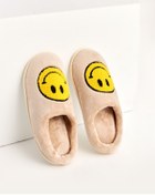 Resim Chirpy Yubi - Gülen Yüz Emojili Kadın Ev Terliği 