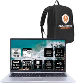 Resim ASUS Vivobook 15 X1502ZA i5 1235U i5 12GB RAM 256GB SSD 15.6'' FHD W11PRO EJ031W & PER4 ÇANTA 