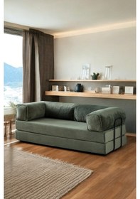 Resim Fursimo Lego Aktivite Koltuğu Açılabilir, Çok Amaçlı Kanepe Yatak Yeşil 