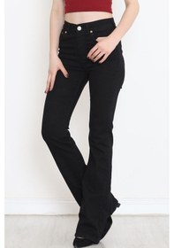 Resim Mokashopin - İspanyol Paça Kot Pantolon Siyah1 - 17274.1431. 001 