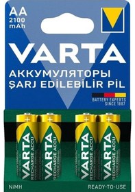 Resim Varta 56706 2100 mAh AA Ni-MH Şarj Edilebilir Kalem Pil 4'lü 