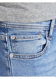 Resim Jack & Jones Erkek Jean-12203510 Mavi 