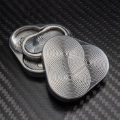 Resim Fidget Slider - Fidjet Oyuncakları Yetişkinler İçin Metal EDC Aksesuar Parmal Döndürme Figurü Haptik Stres Gidersi Erkek ve Kadın Çocuklara Uygundir, Kompakt Tasarım Hassasiyetle Üretilmiş Akıcı Şekilde Yön Değistiren 